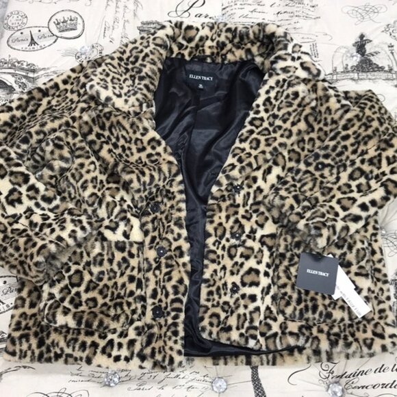 Ellen Tracy Faux Fur Jacket - Picture 4 of 6